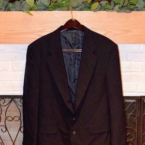 Lands' End Traditional Blazer in Black/Black 42R